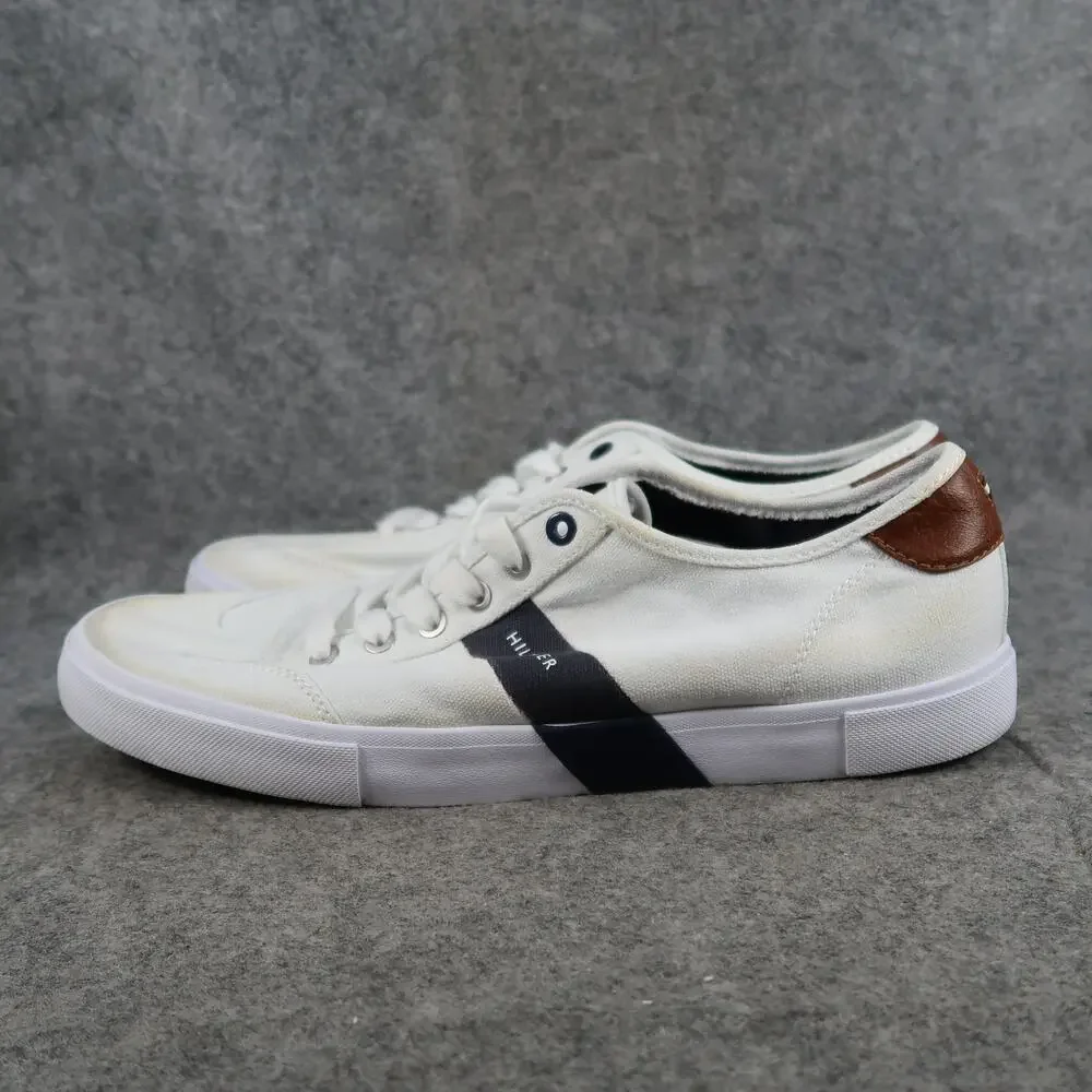 Tommy Hilfiger Shoes Mens 11 Pandora Sneaker Lifestyle Logo White Casual Lace Up